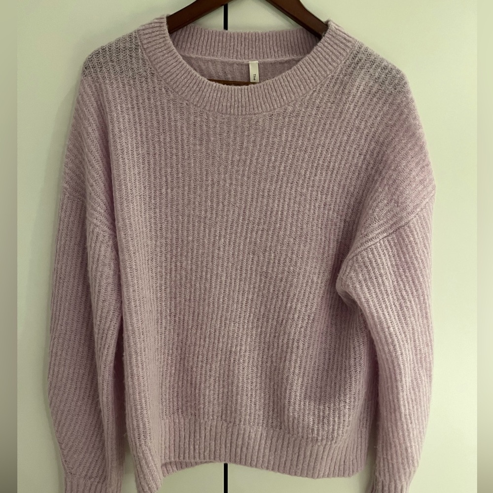 Babaton Soft Lilac Crew Neck Sweater